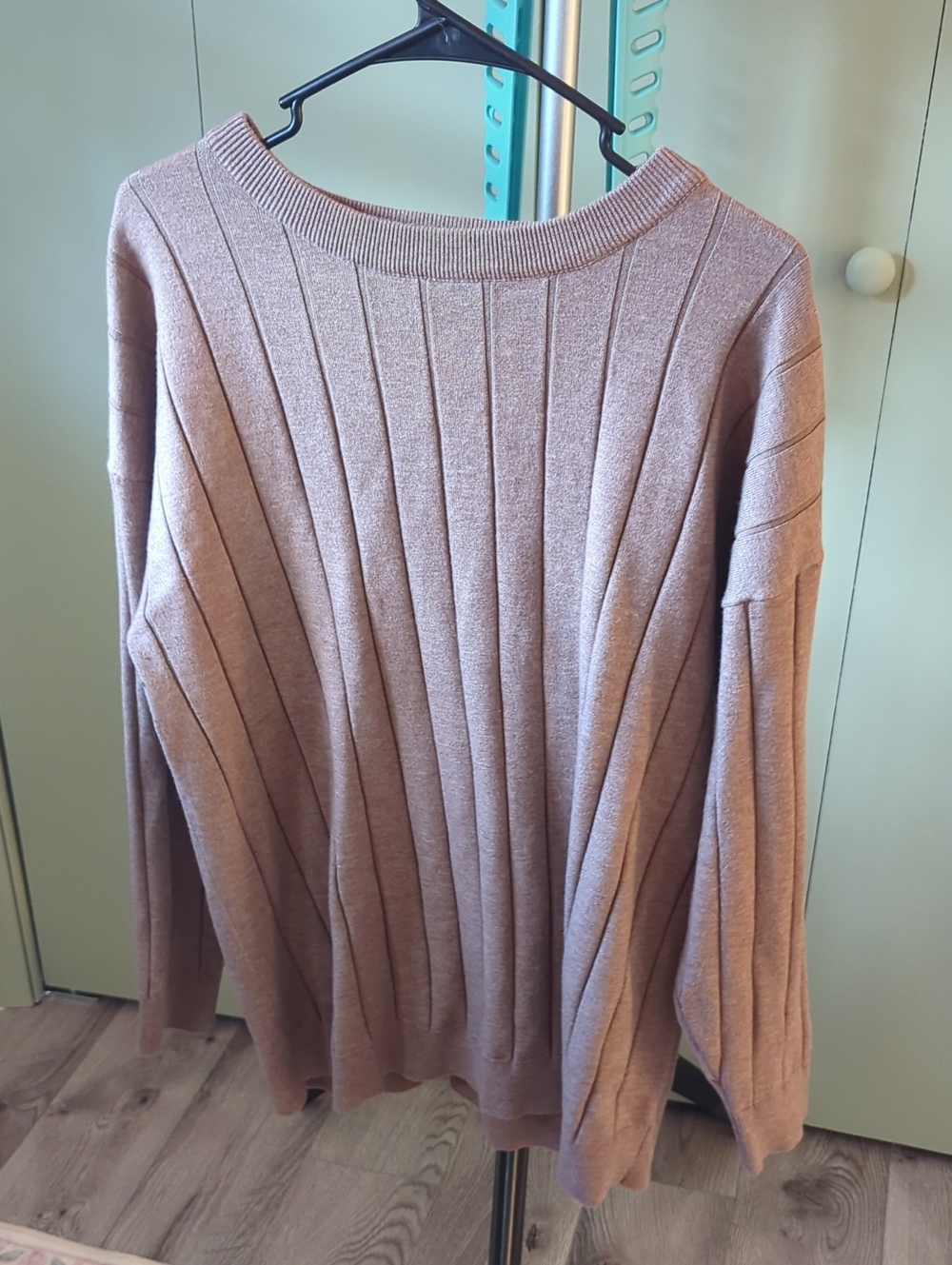 Women’s Ribbed Knit Sweater - Taupe